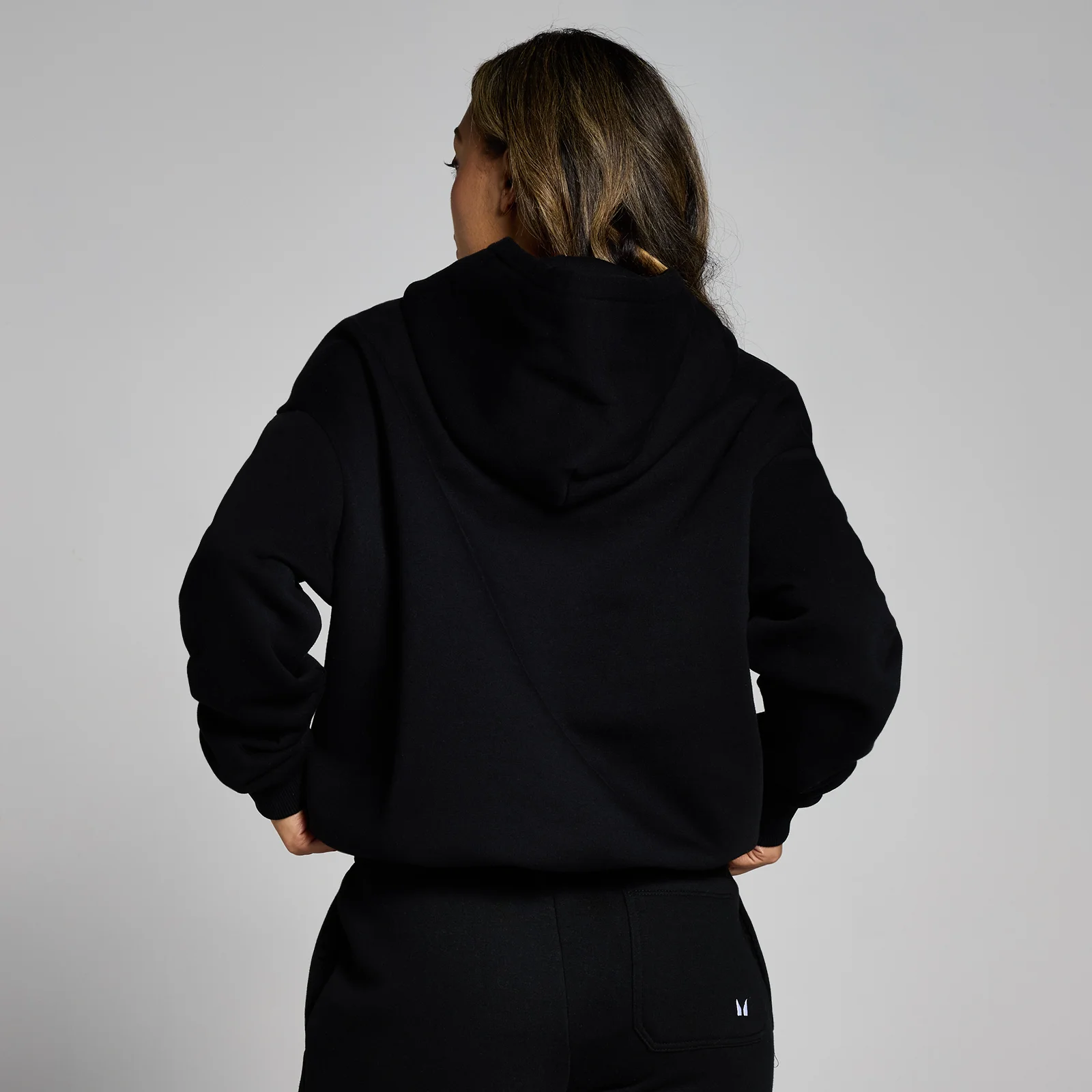 MP Women's Basics Oversized Hoodie - Black - XXS Image 2