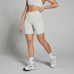 MP Women's Basics Cycling Shorts - Light Grey Marl - Size XXS