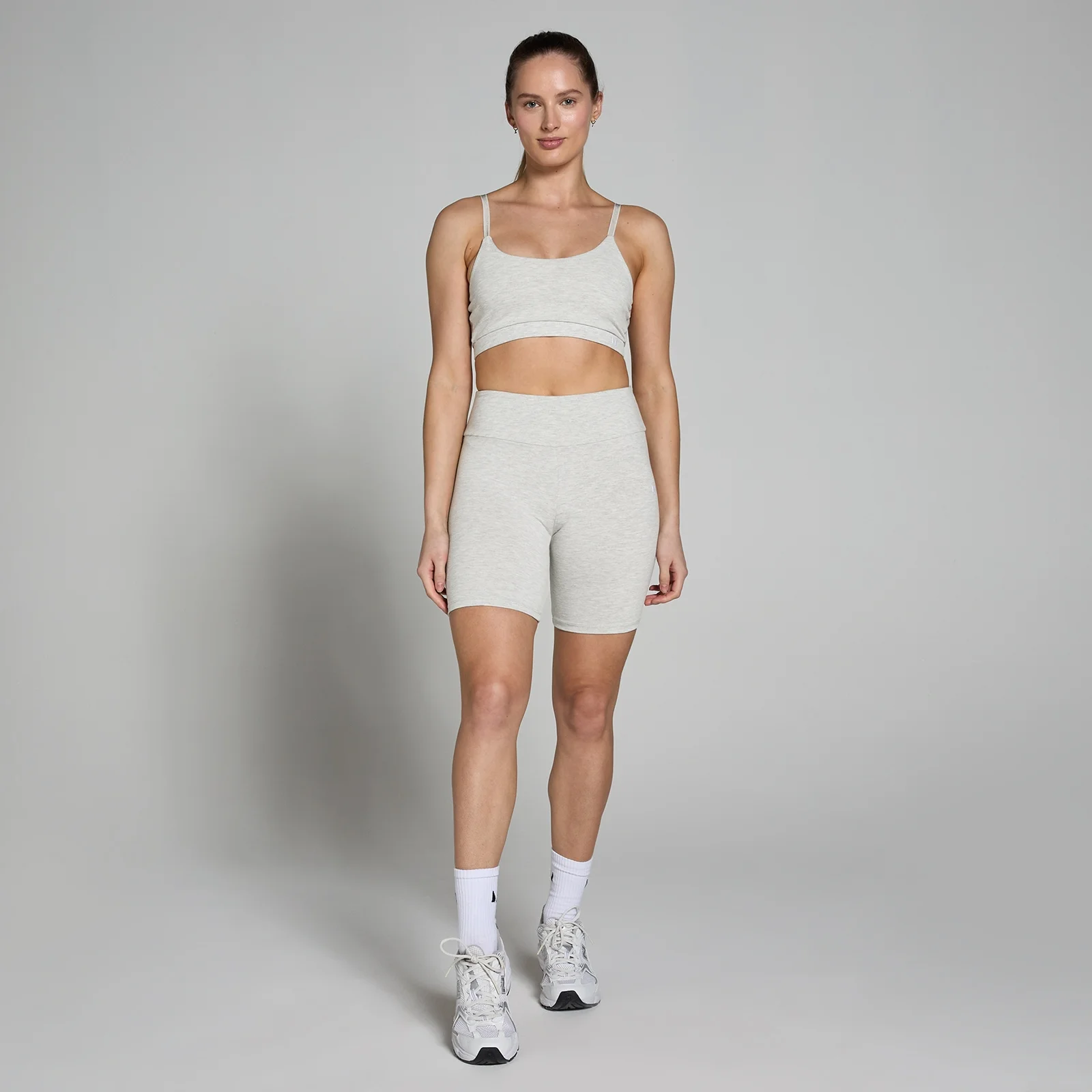 MP Women's Basics Cycling Shorts - Light Grey Marl - XXS Image 3