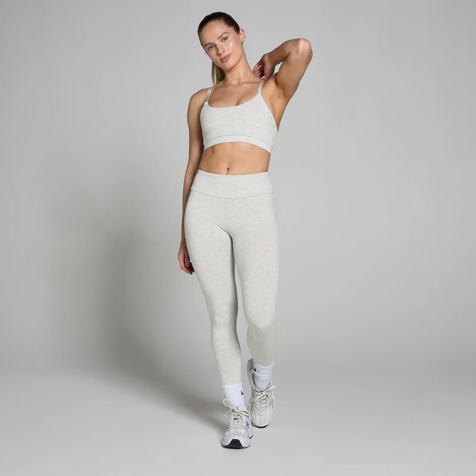 MP Women's Basics Bra - Light Grey Marl - XXS Image 3