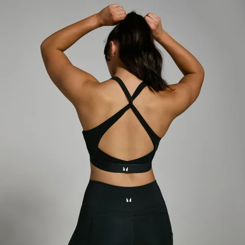 MP Women's Power Cross Back Sports Bra - Black
