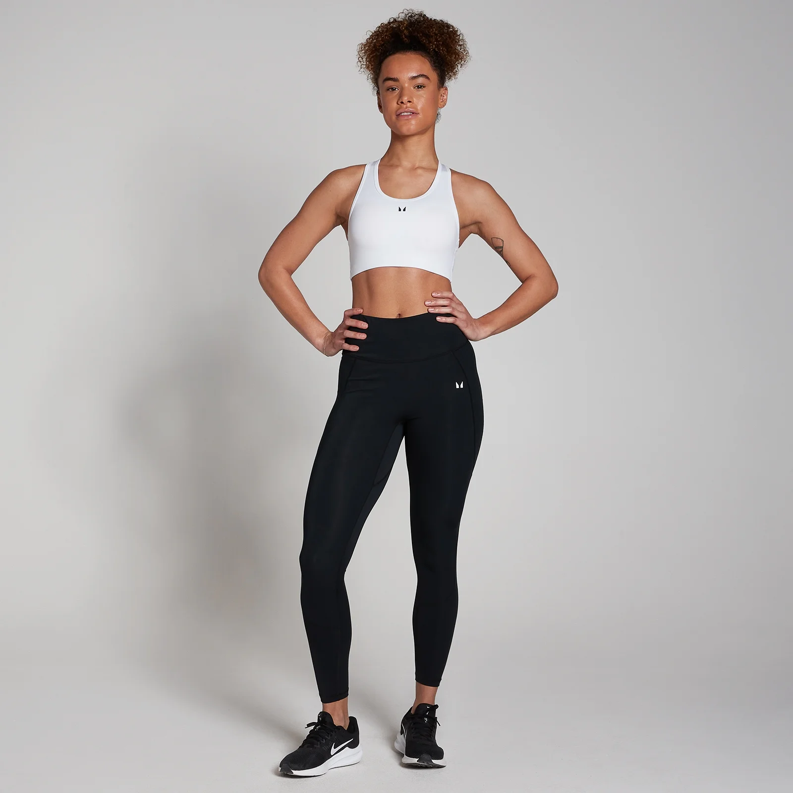 MP Women's Training Racerback Sports Bra - White - XXS Image 3