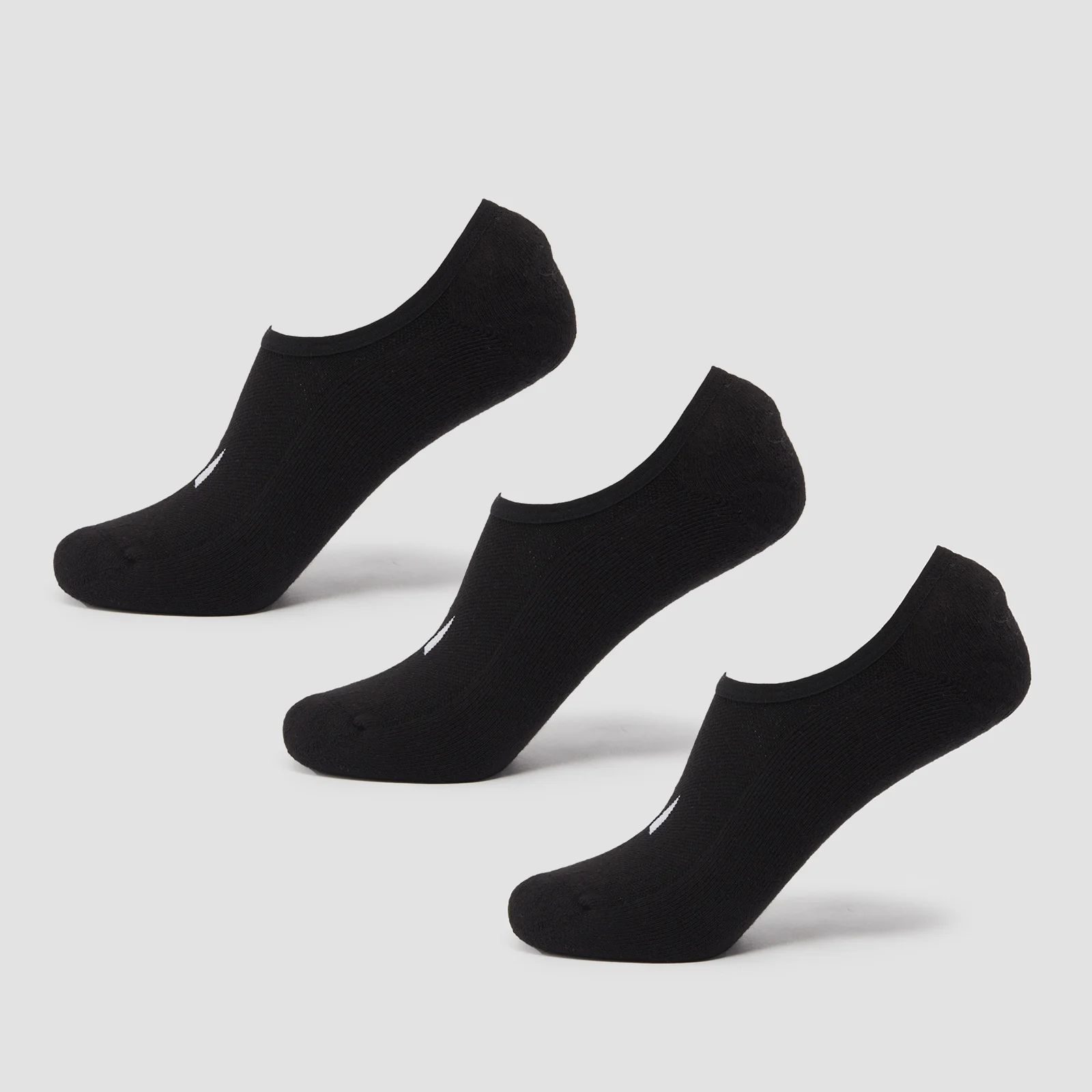 MP Unisex Invisible Socks (3 Pack) - Black - UK 2-5 Image 1