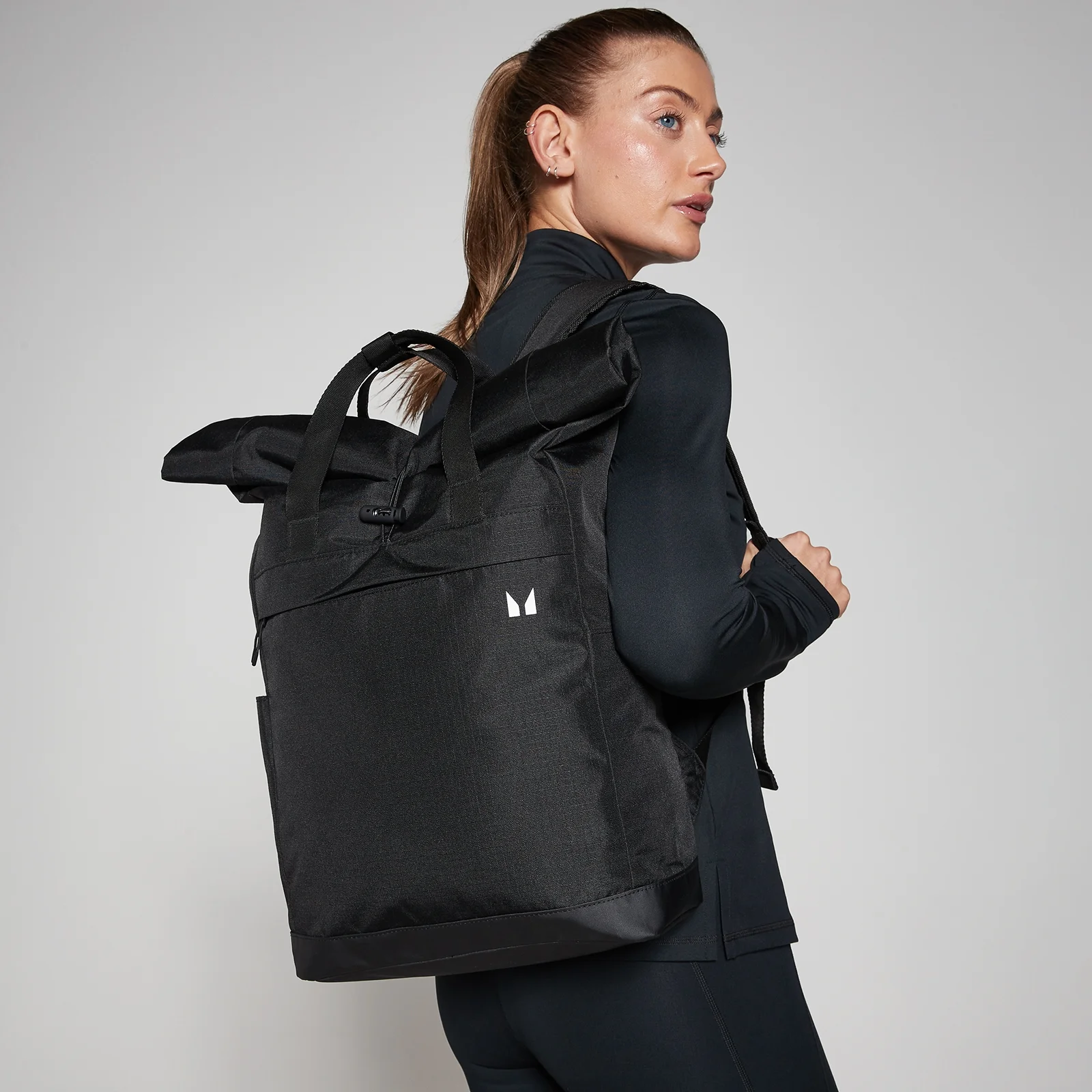 MP Foldable Backpack - Black Image 2