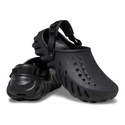 Crocs Unisex Echo Clog - Black - M4W5 Image 6