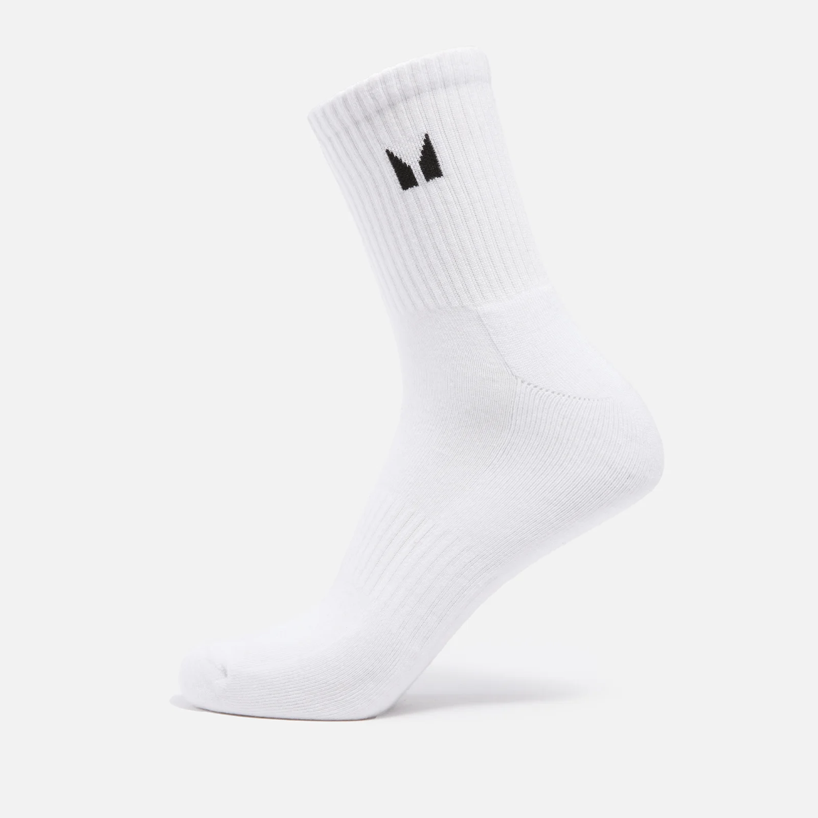 MP Unisex Crew Socks - White - UK 6-8 Image 1