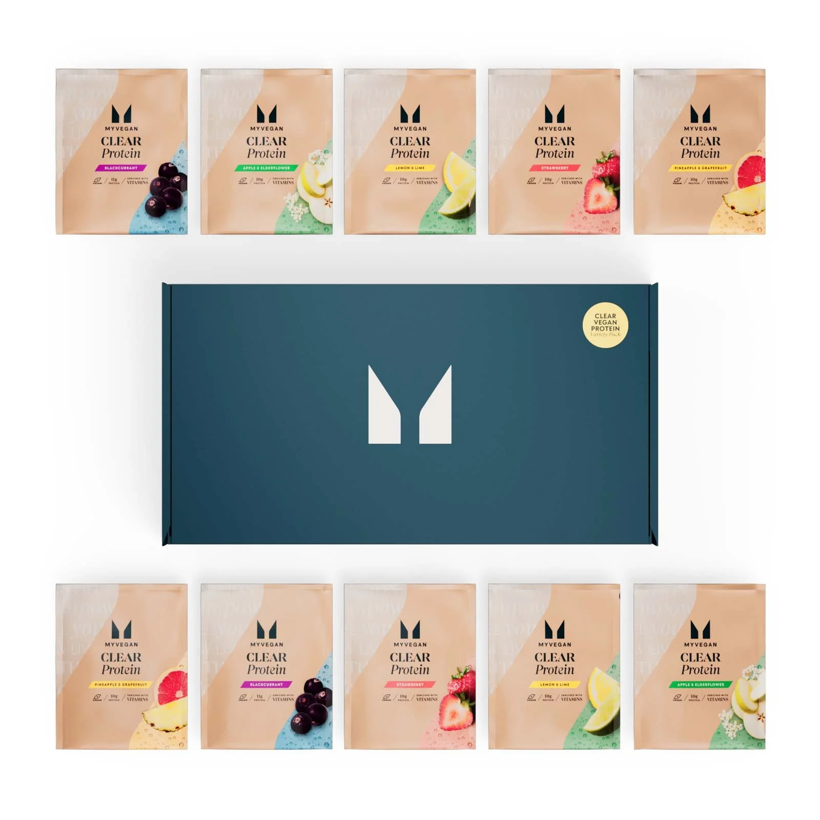 Clear Vegan Protein Variety Pack (10 Servings) Image 1
