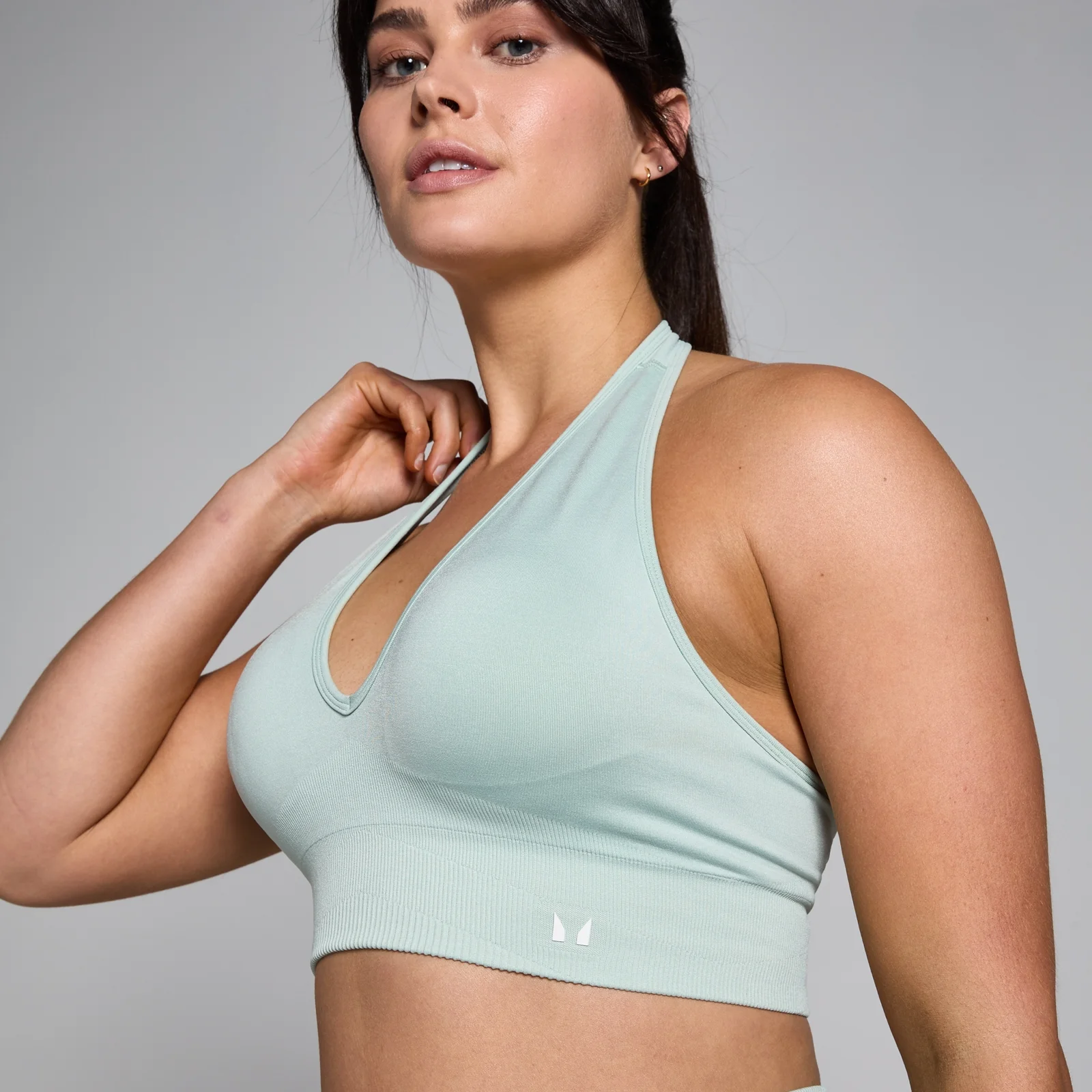 MP Women's Tempo Seamless Halter Neck Bra - Fresh Mint - XS Image 5