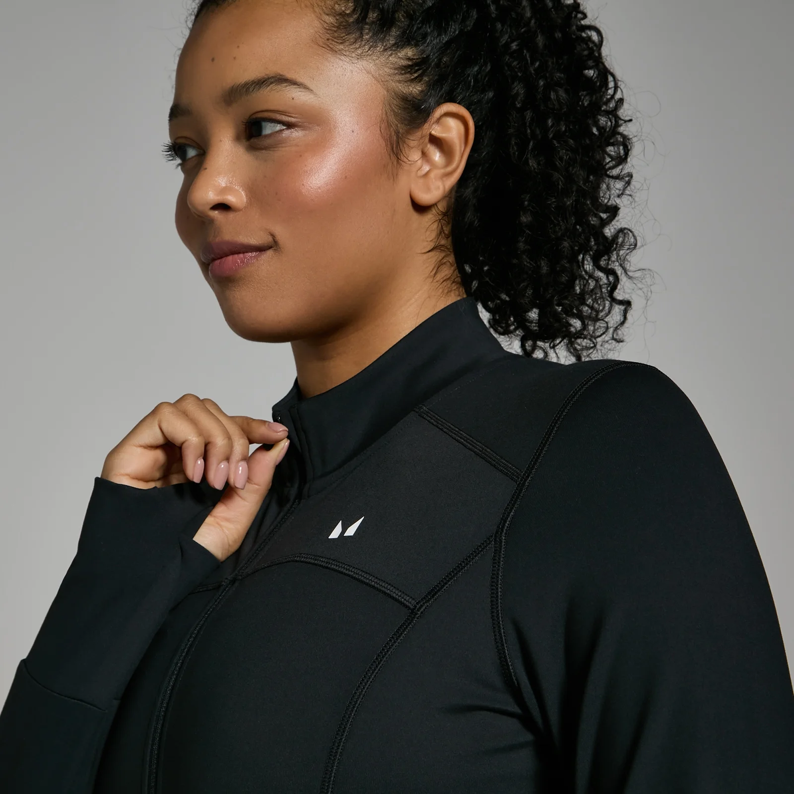 MP Women's Power Cropped Jacket - Black - XS Image 4