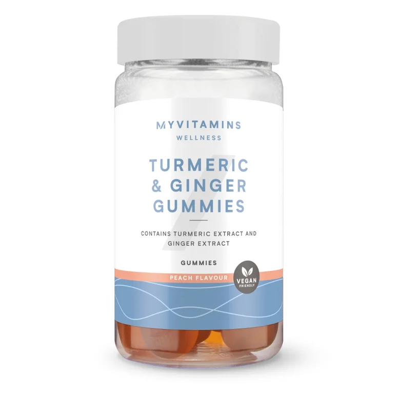 Turmeric & Ginger Gummies - 60GUMMIES, 30servings - Peach
