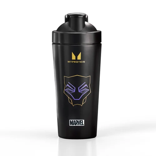 Myprotein Black Panther Recycled Metal shaker - Black