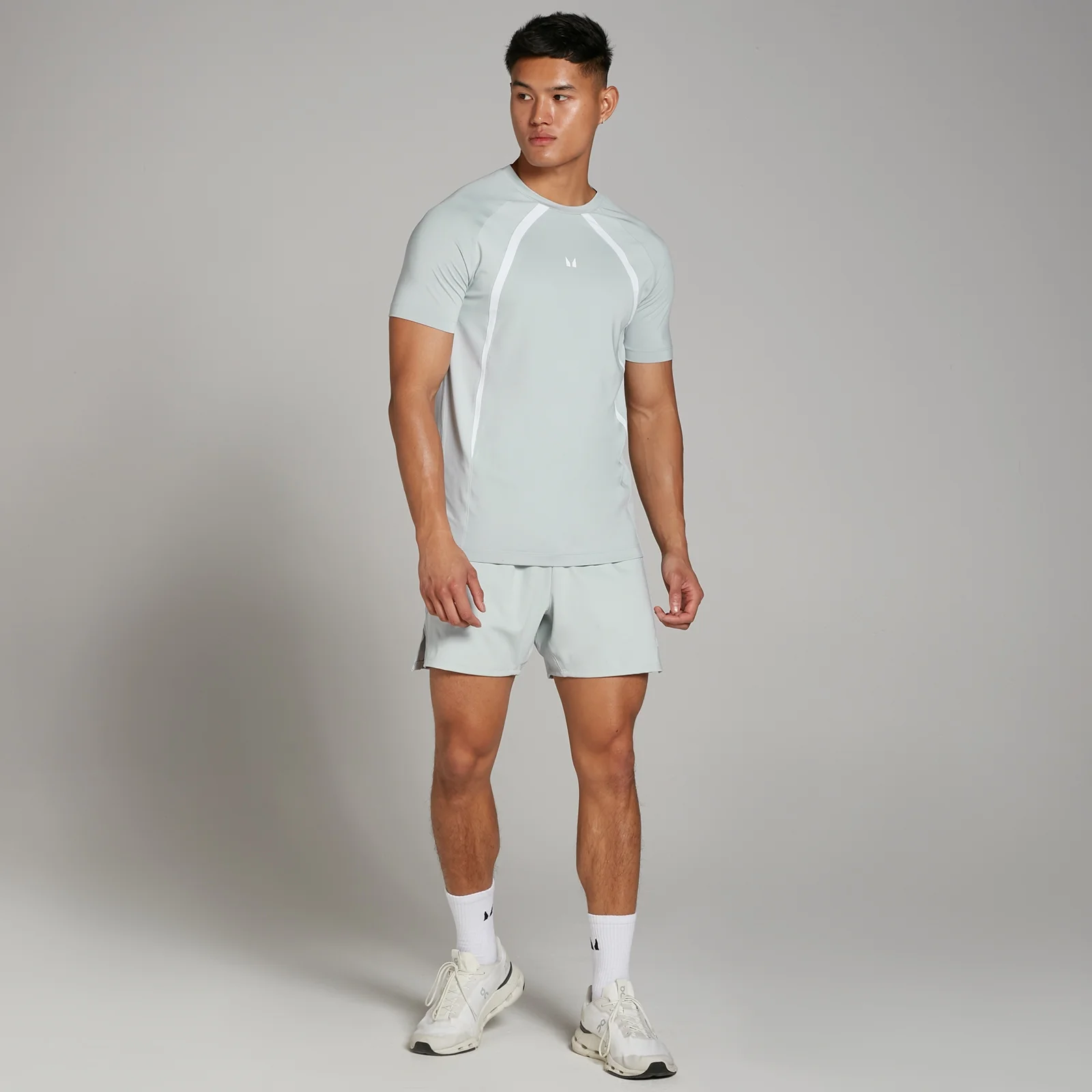 MP Men's Tempo Panel 5" Shorts - Pale Blue - XL Image 3