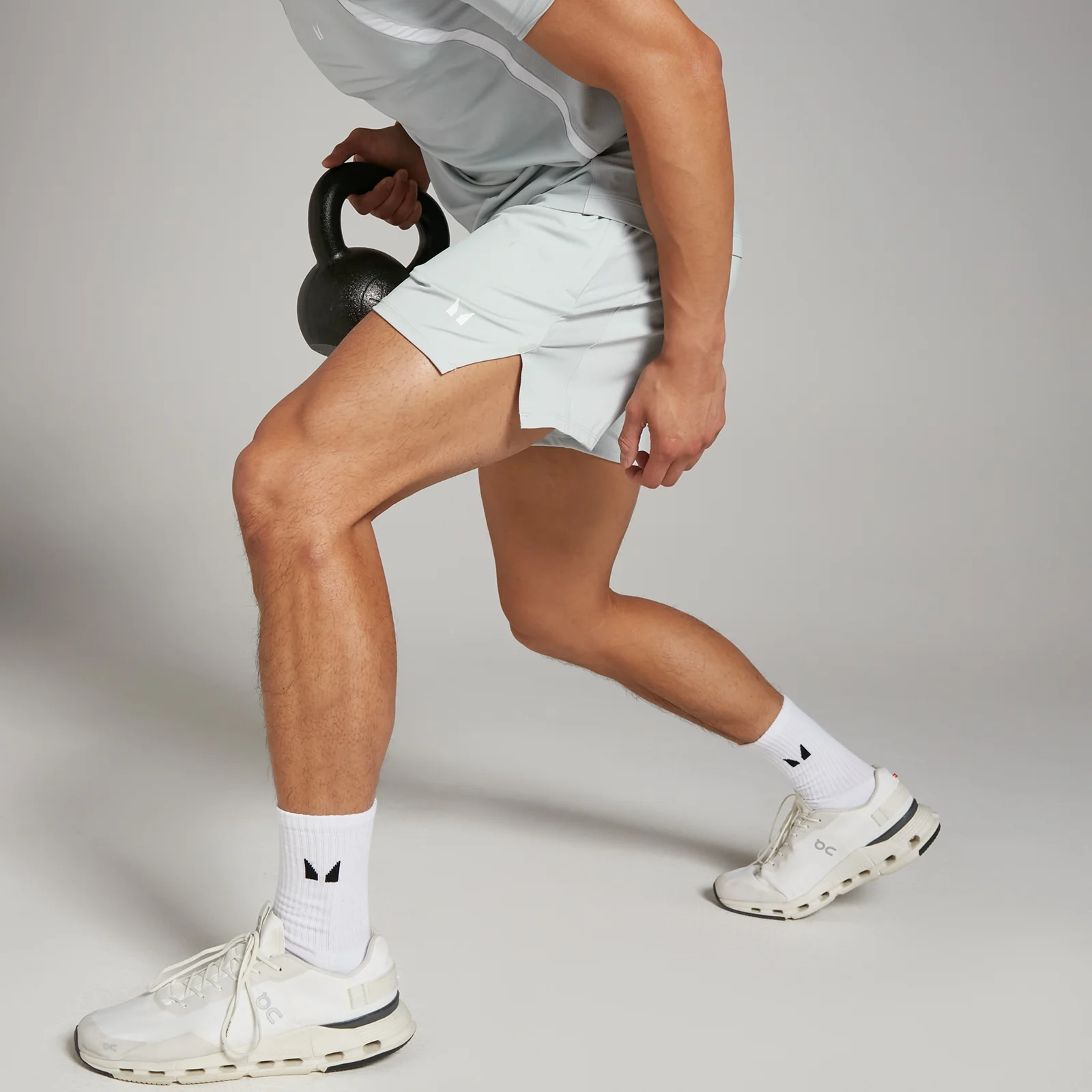 MP Men's Tempo Panel 5" Shorts - Pale Blue - XL Image 5