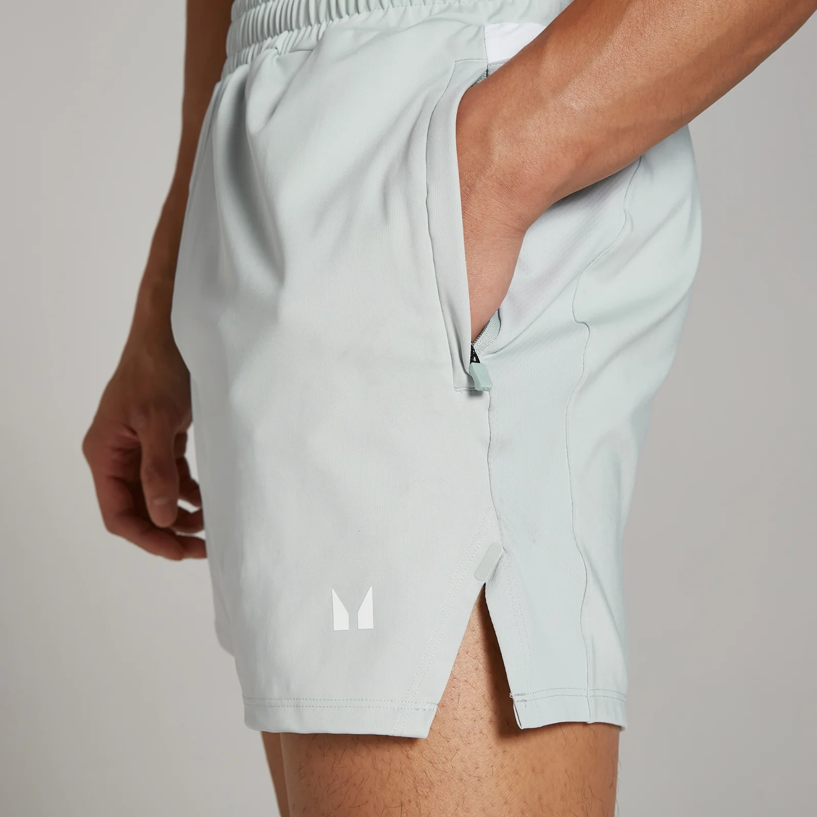 MP Men's Tempo Panel 5" Shorts - Pale Blue - XL Image 4