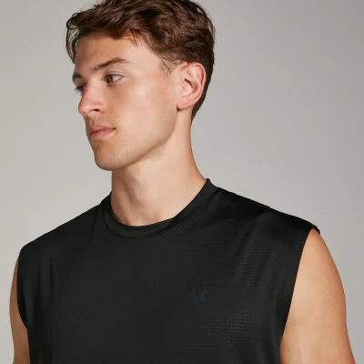 MP Men's Tempo Oversized Mesh Training Tank - Black - XS Image 6
