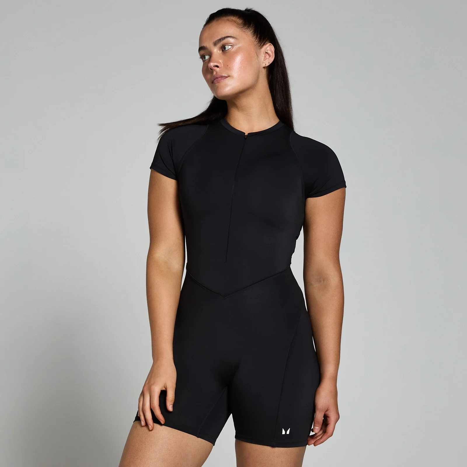 MP Women's Tempo Piping Short All In One - Black - XS Image 1