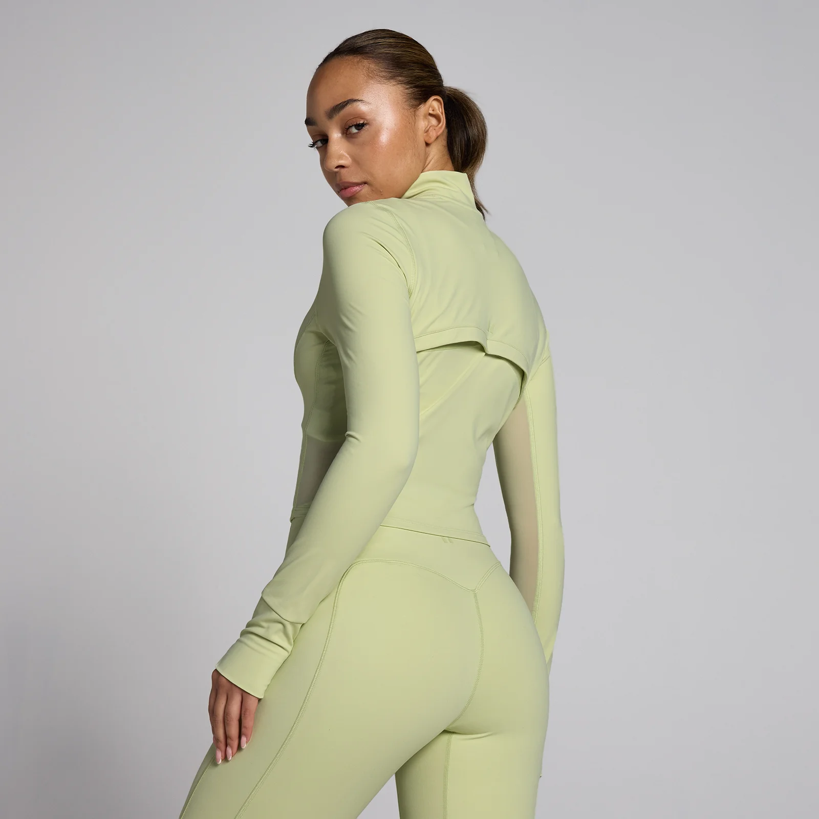 MP Women's Tempo Studio Cropped Jacket - Matcha - XL Image 2