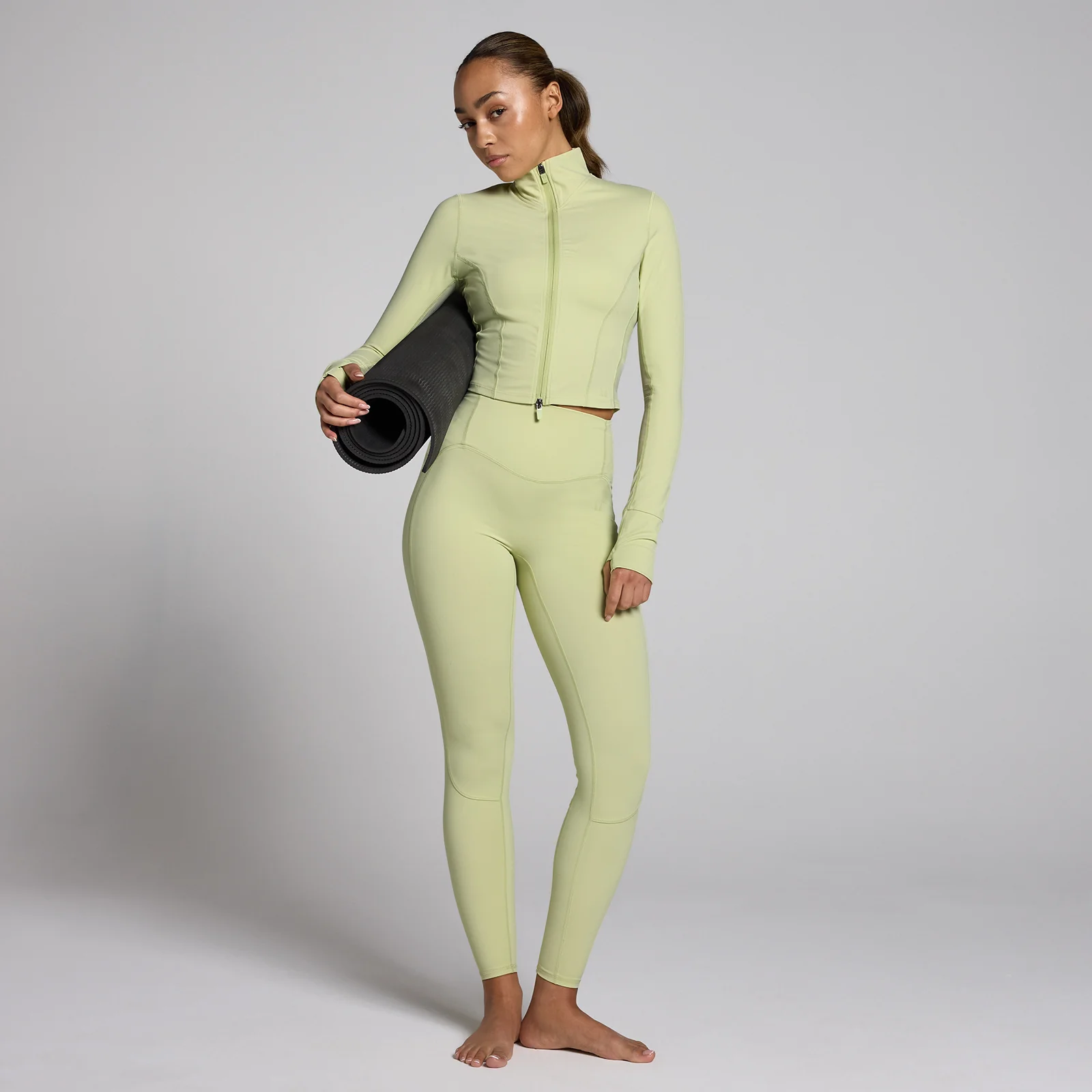 MP Women's Tempo Studio Cropped Jacket - Matcha - XL Image 5