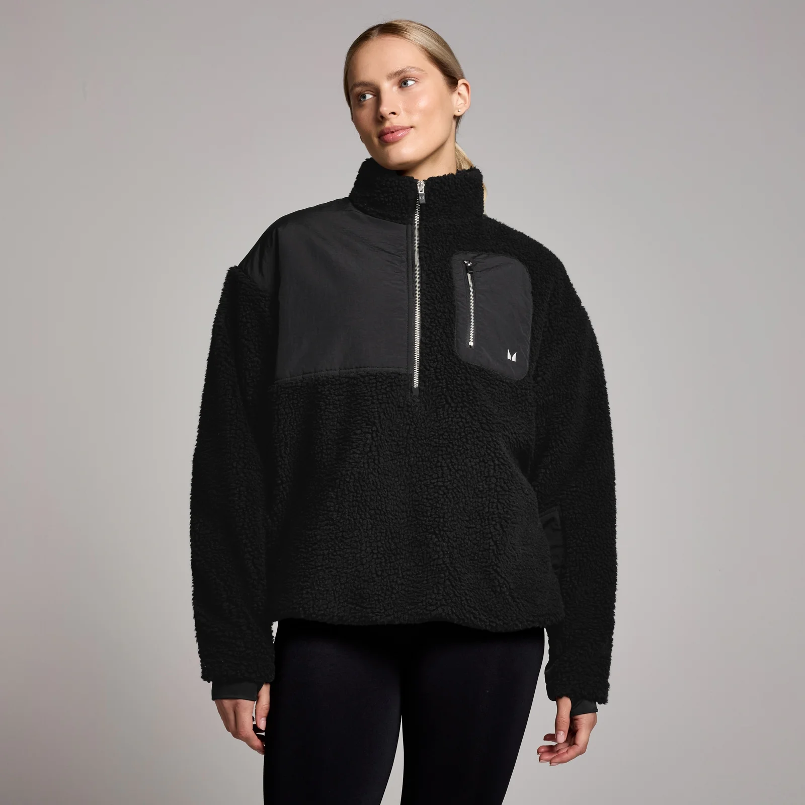 MP Women's Tempo Studio Borg Woven Jacket - Black - XS Image 1