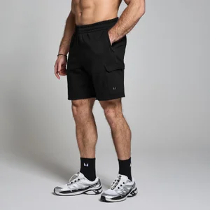 MP Men's Cargo Sweatshorts - Black - Size S