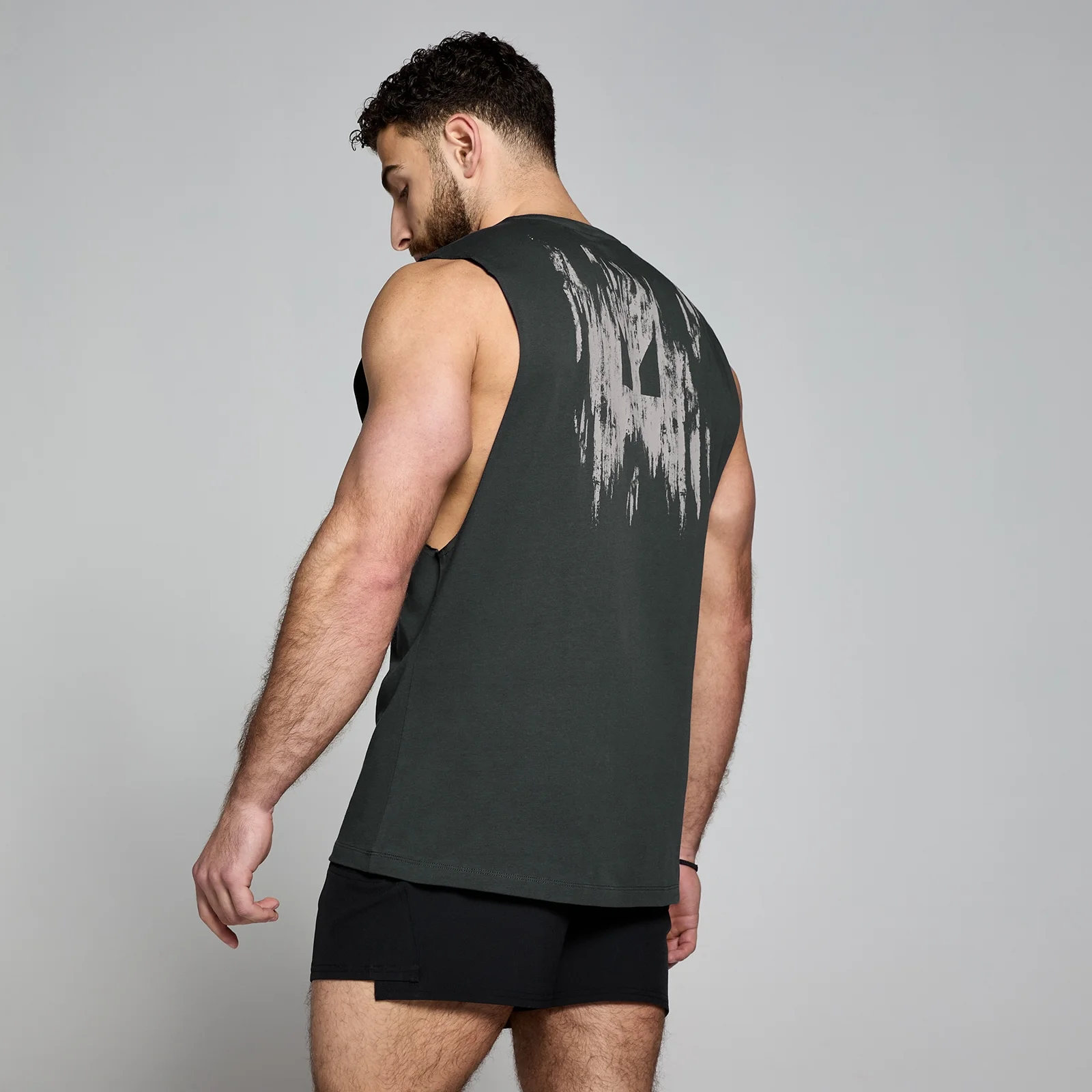 MP Men's Clay Graphic Tank - Washed Black - S Image 2