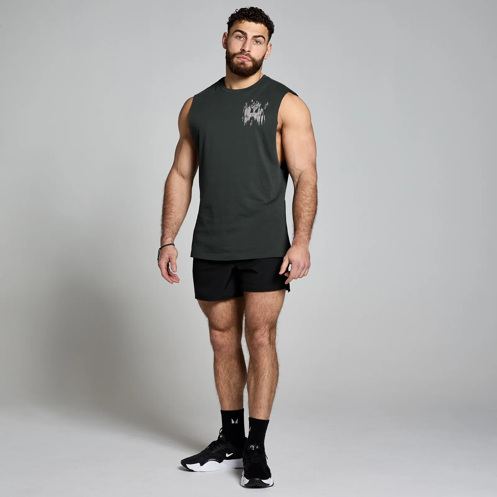 MP Men's Clay Graphic Tank - Washed Black - S Image 3