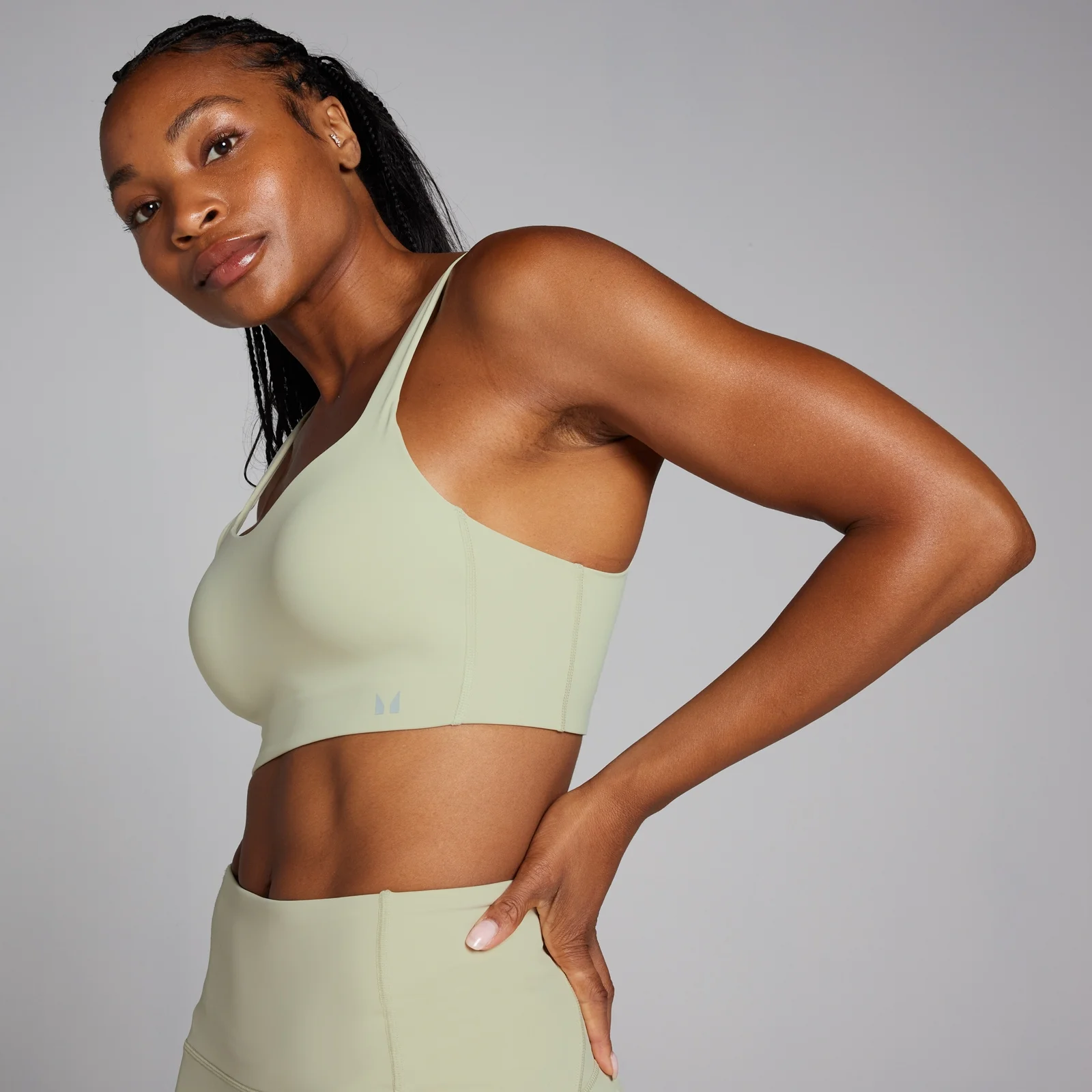 MP Women's Velocity Ultra Bonded Sports Bra - Warm Sage - XS Image 4