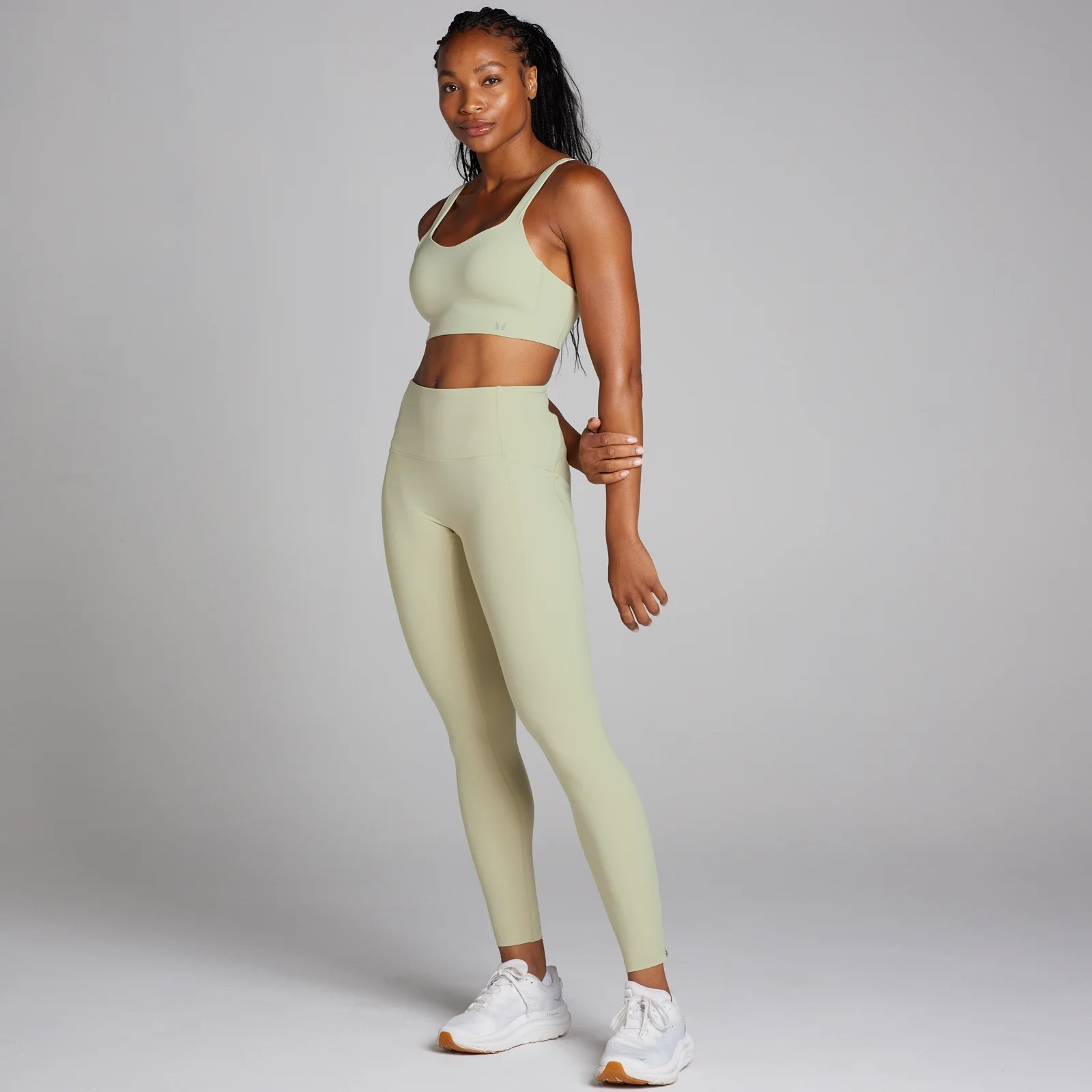 MP Women's Velocity Ultra Bonded Sports Bra - Warm Sage - XS Image 3