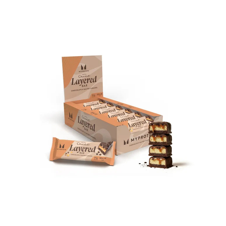 Myprotein Layered Bar - 12 x 60g - Hotel Chocolat - Salted Caramel