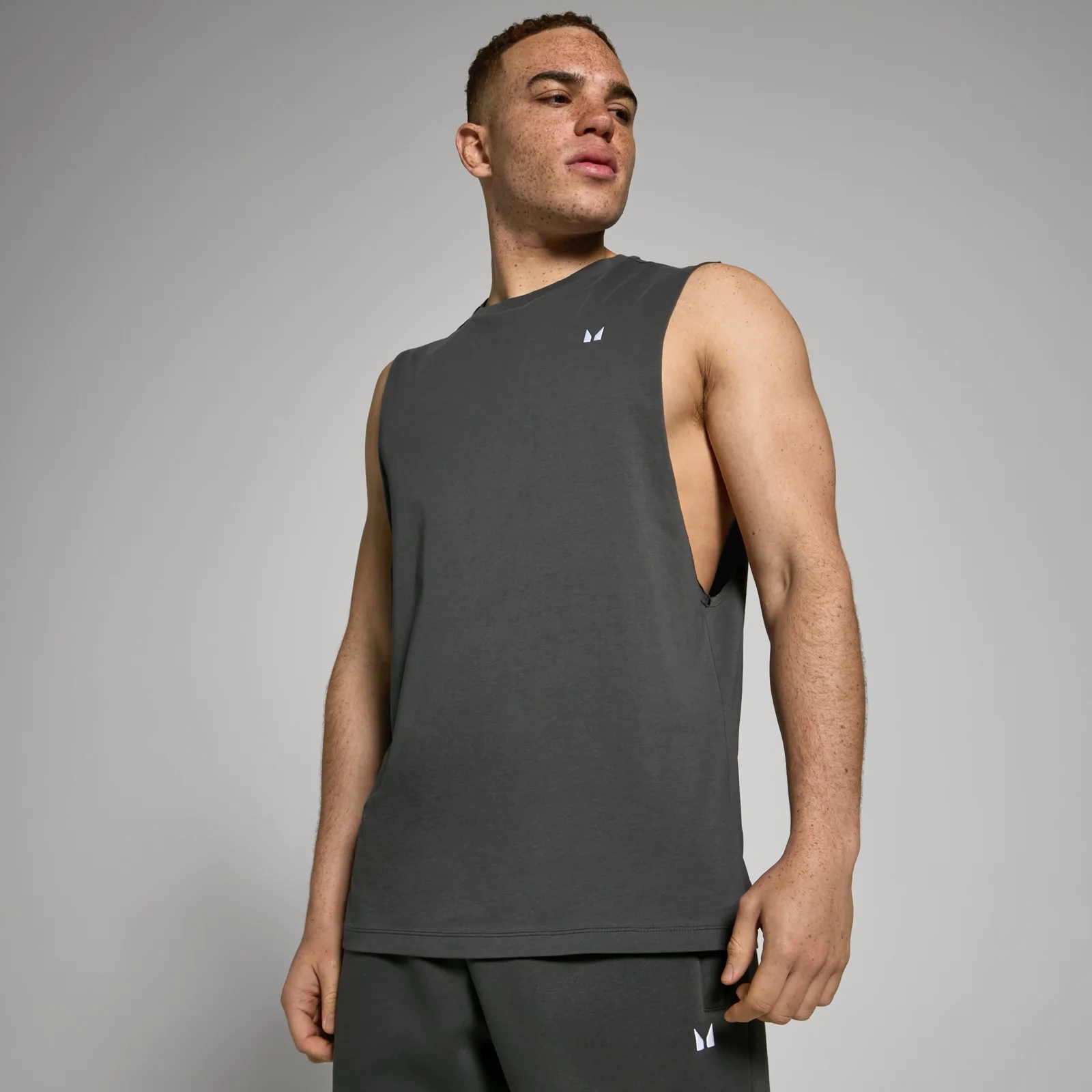 MP Men's Rest Day Drop Armhole Tank - Dark Shadow - XXL Image 1