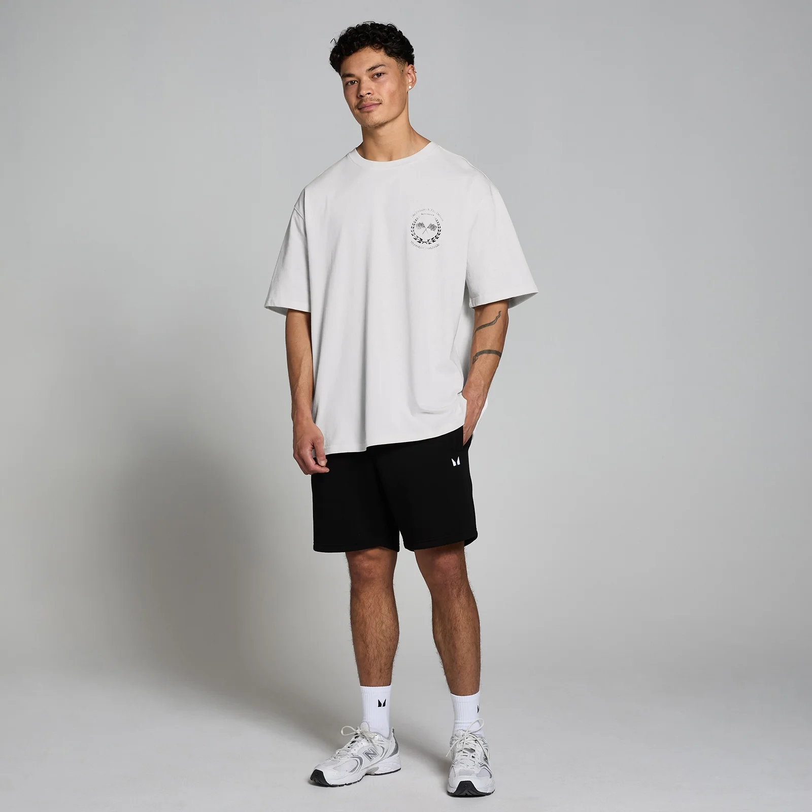 MP Men's Race Day Graphic T-Shirt - Natural Cream - XXS-XS Image 3