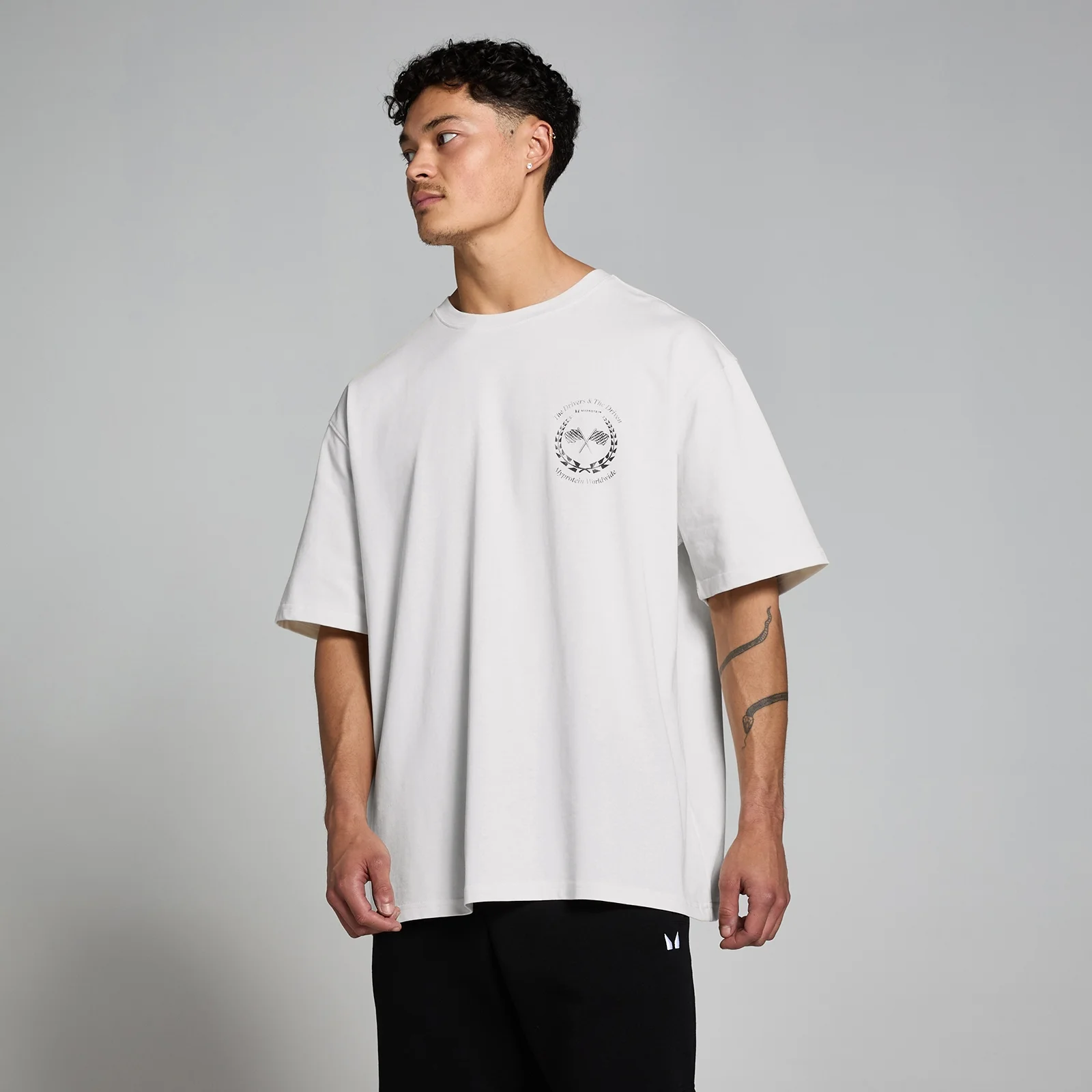 MP Men's Race Day Graphic T-Shirt - Natural Cream - XXS-XS Image 2