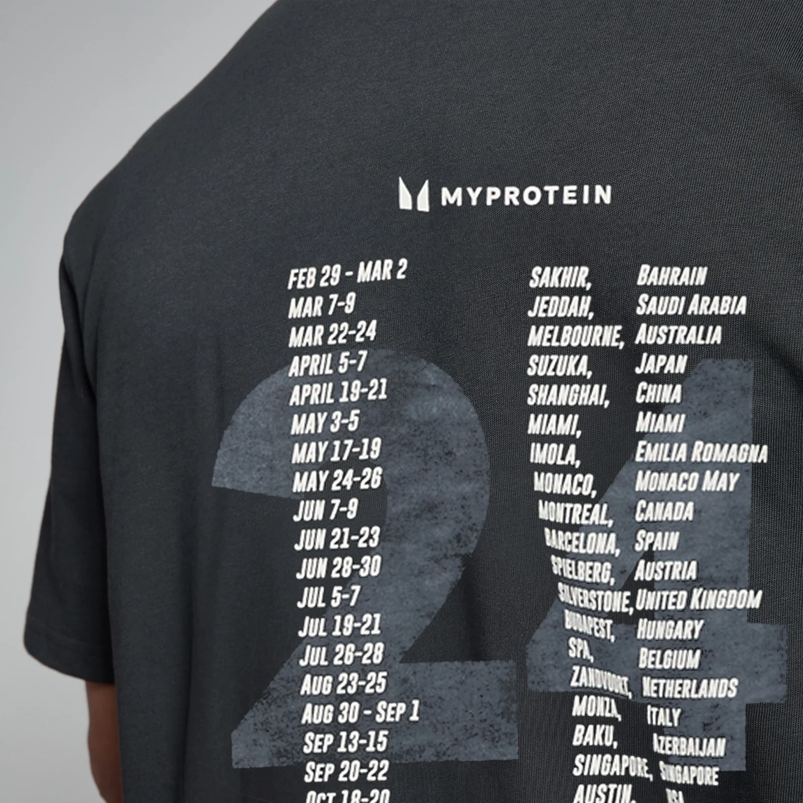 MP Men's Race Day Graphic T-Shirt - Washed Black - XXS-XS Image 4