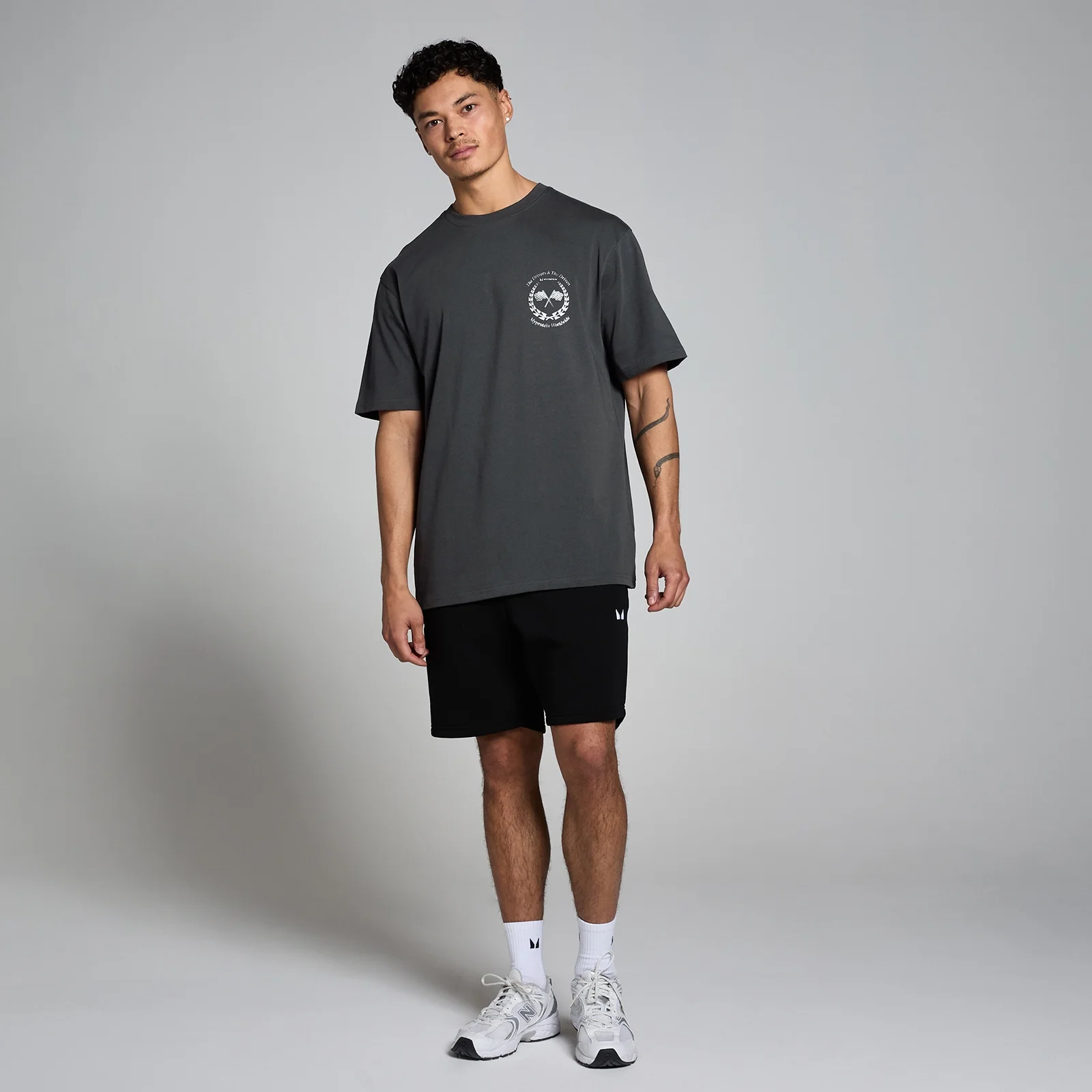 MP Men's Race Day Graphic T-Shirt - Washed Black - XXS-XS Image 3