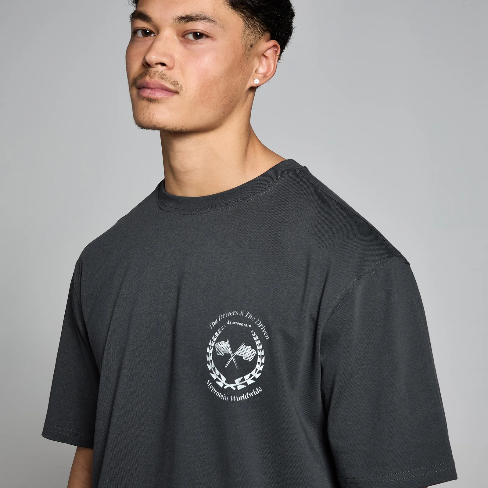 MP Men's Race Day Graphic T-Shirt - Washed Black - XXS-XS Image 5