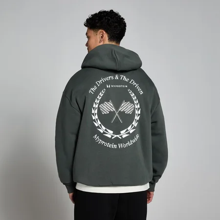 MP Men's World Wide Graphic Hoodie - Washed Black