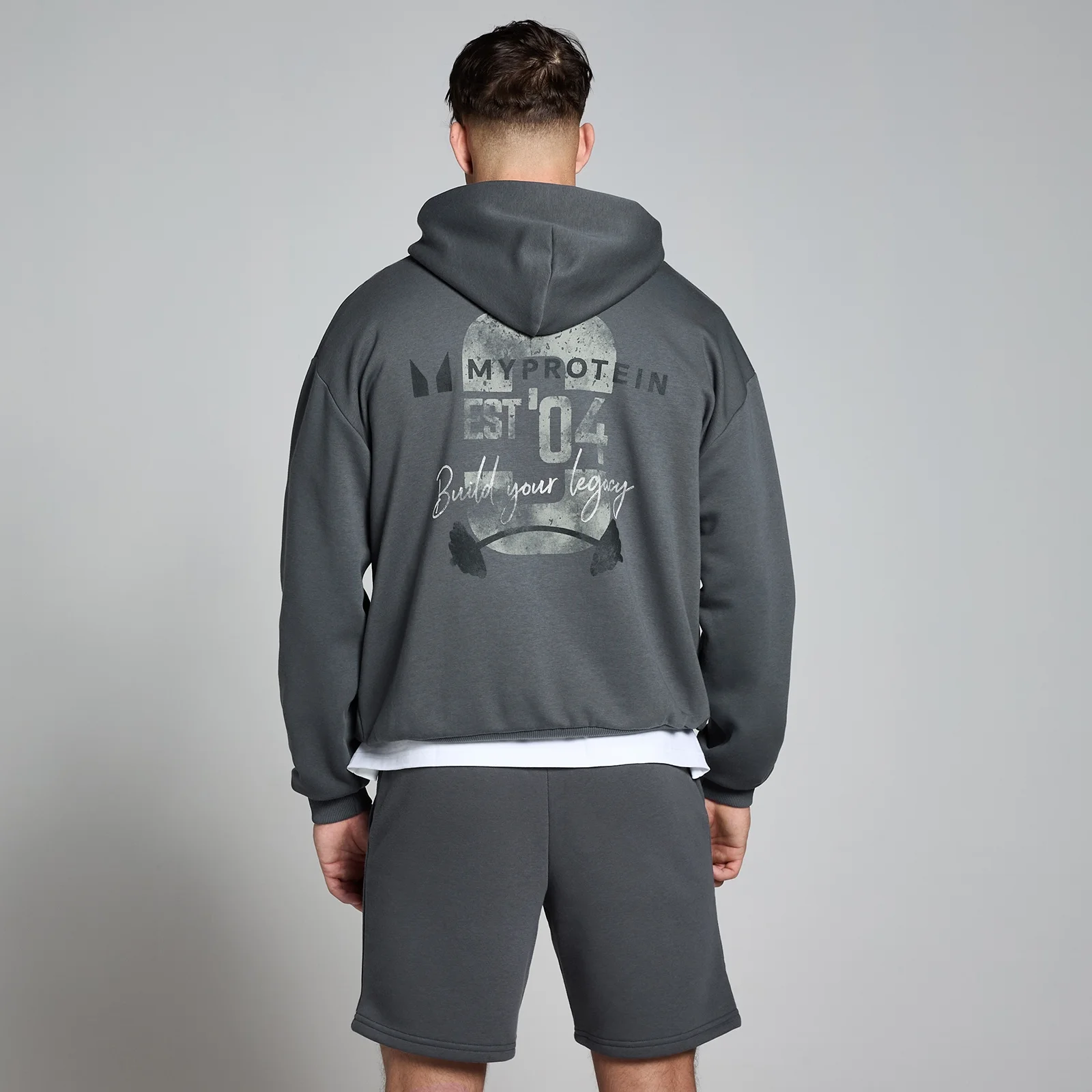 MP Origin Graphic Hoodie - Washed Grey - XXS-XS Image 1