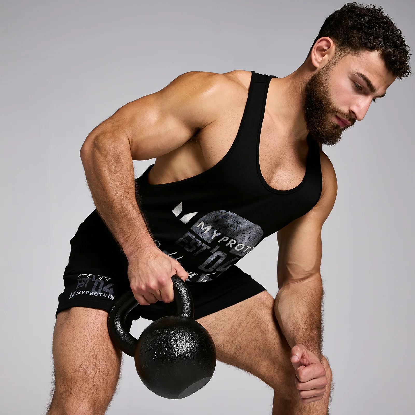 MP Men's Origin Graphic Stringer - Black - XS Image 5