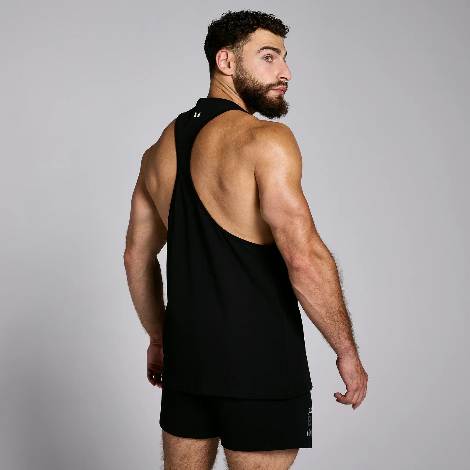 MP Men's Origin Graphic Stringer - Black - XS Image 2