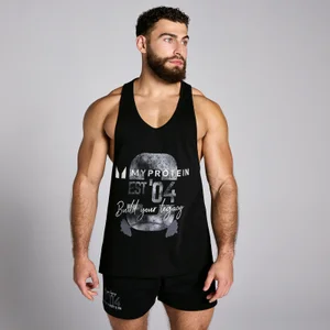 MP Men's Origin Graphic Stringer - Black - Size S