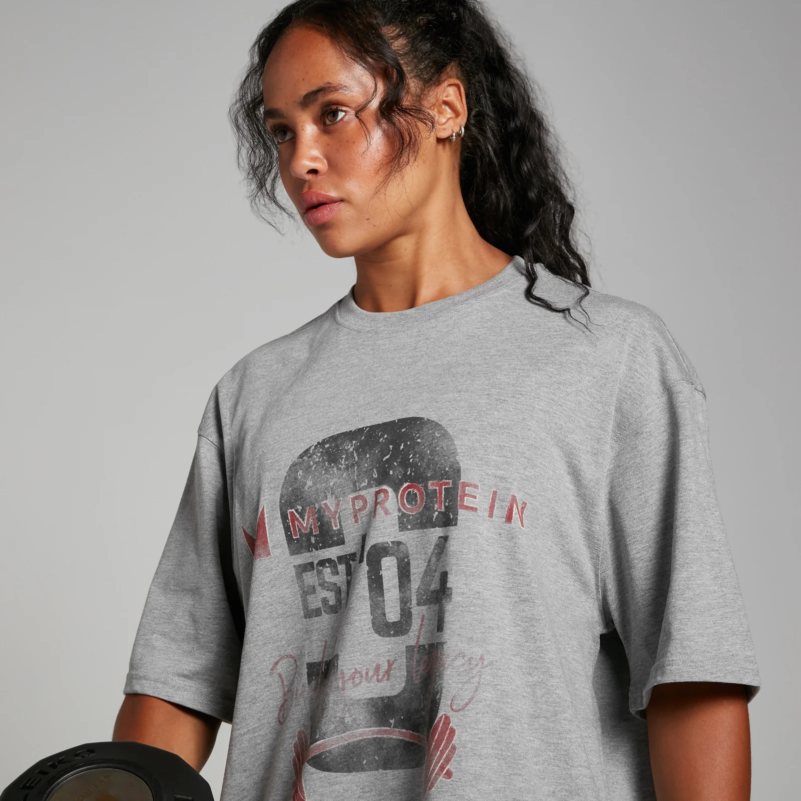 MP Origin Graphic T-Shirt - Grey Marl - XXS-XS Image 5