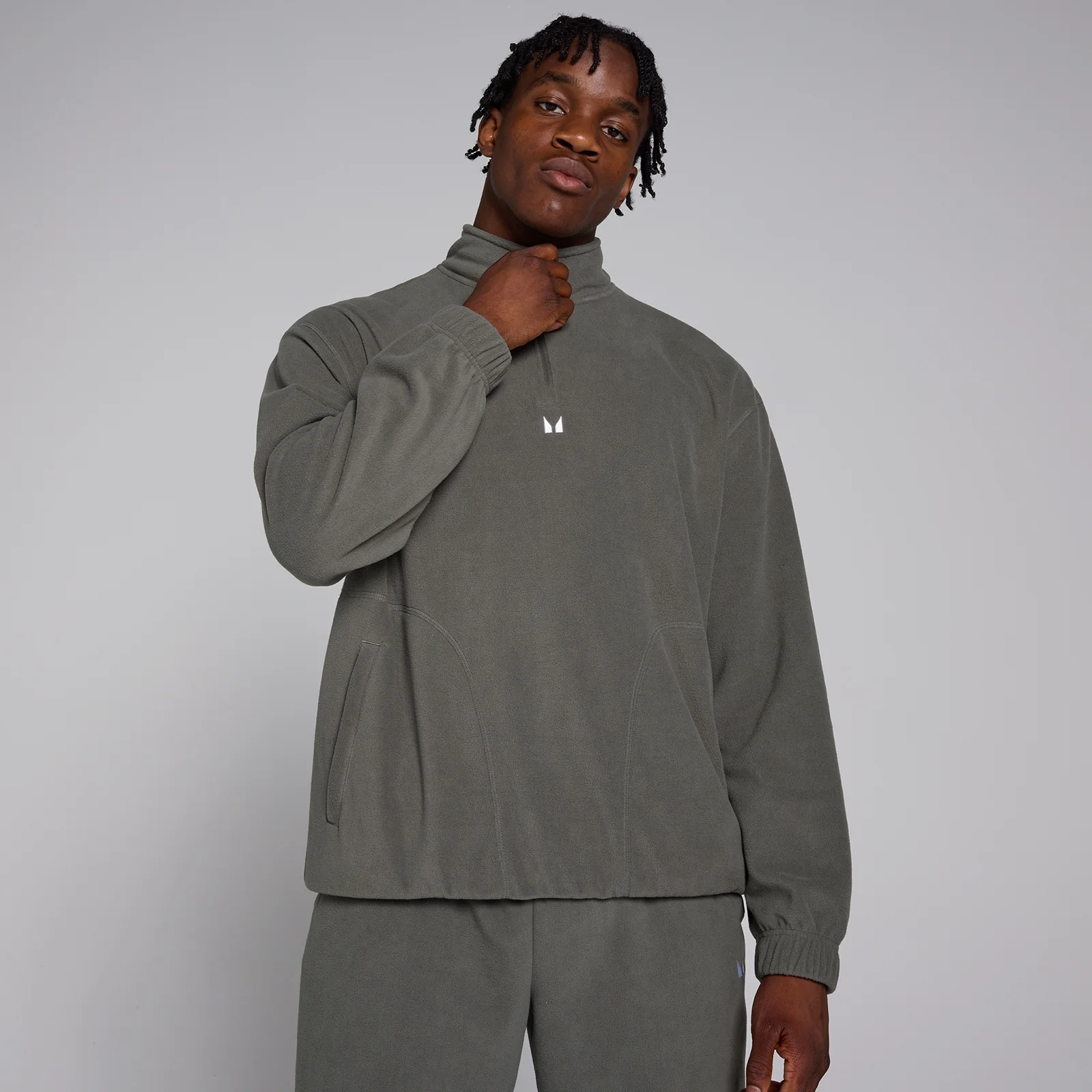 MP Men's 1/4 Zip Fleece - Gun Metal - XS Image 1