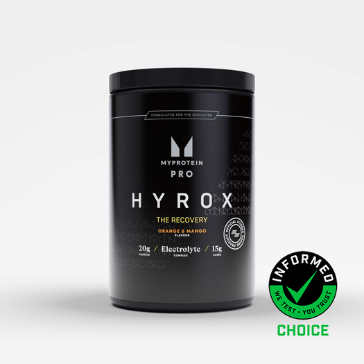 THE Recovery x HYROX | Protein, Carbohydrate & Electrolyte Powder - 16servings - Orange and Mango