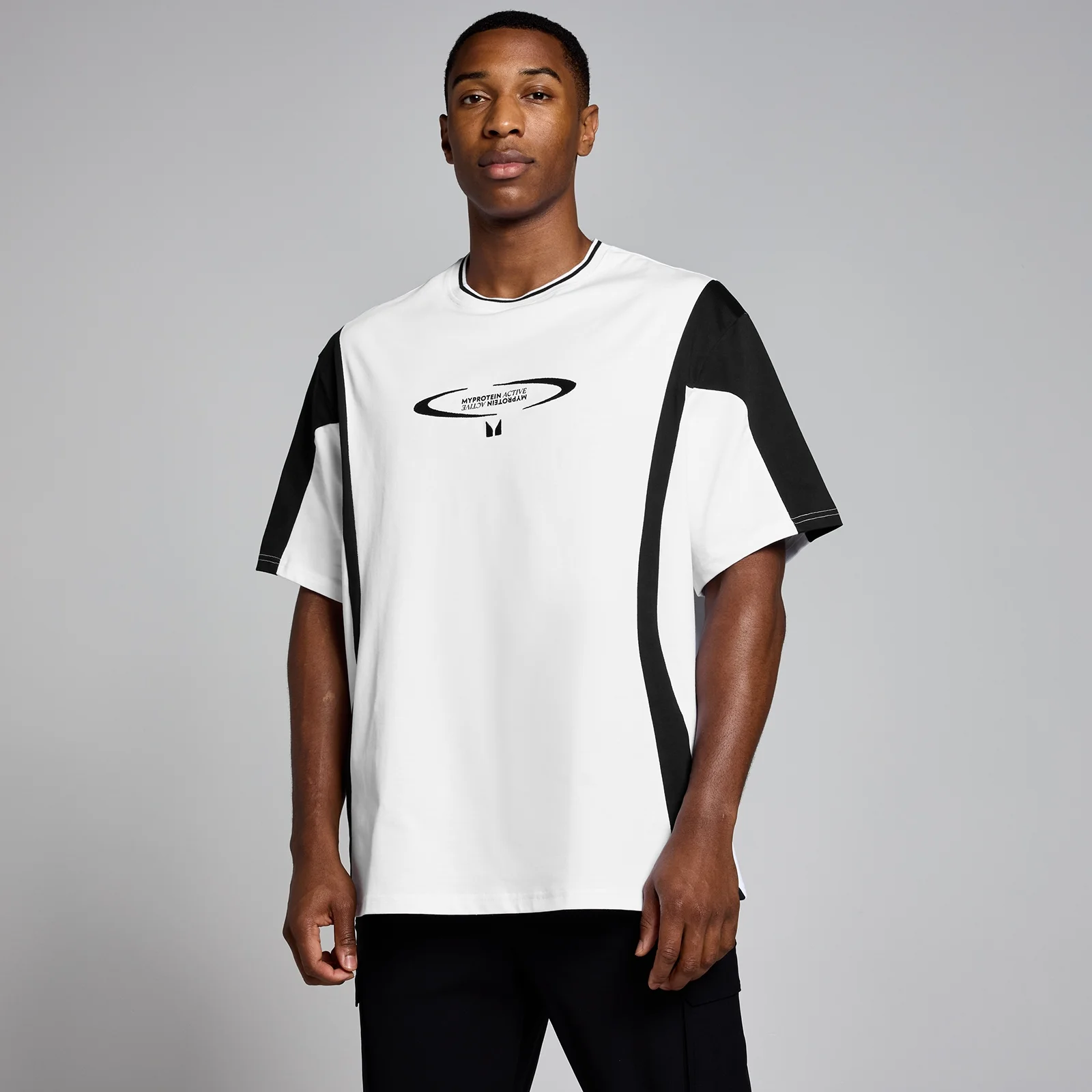 MP Men's Tempo Contrast Retro Oversized T-Shirt - White - XXS - XS Image 1