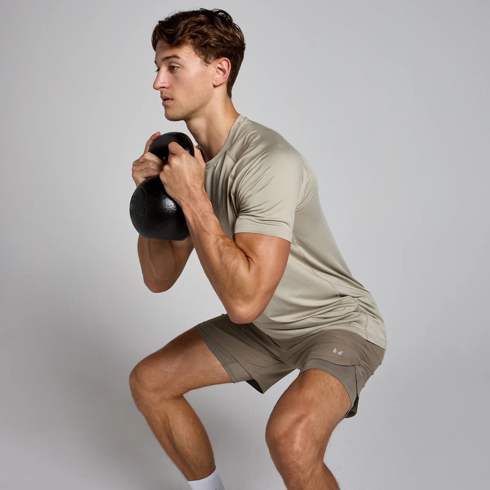MP Men's 2-in-1 7" Training Shorts - Soft Brown - S Image 5