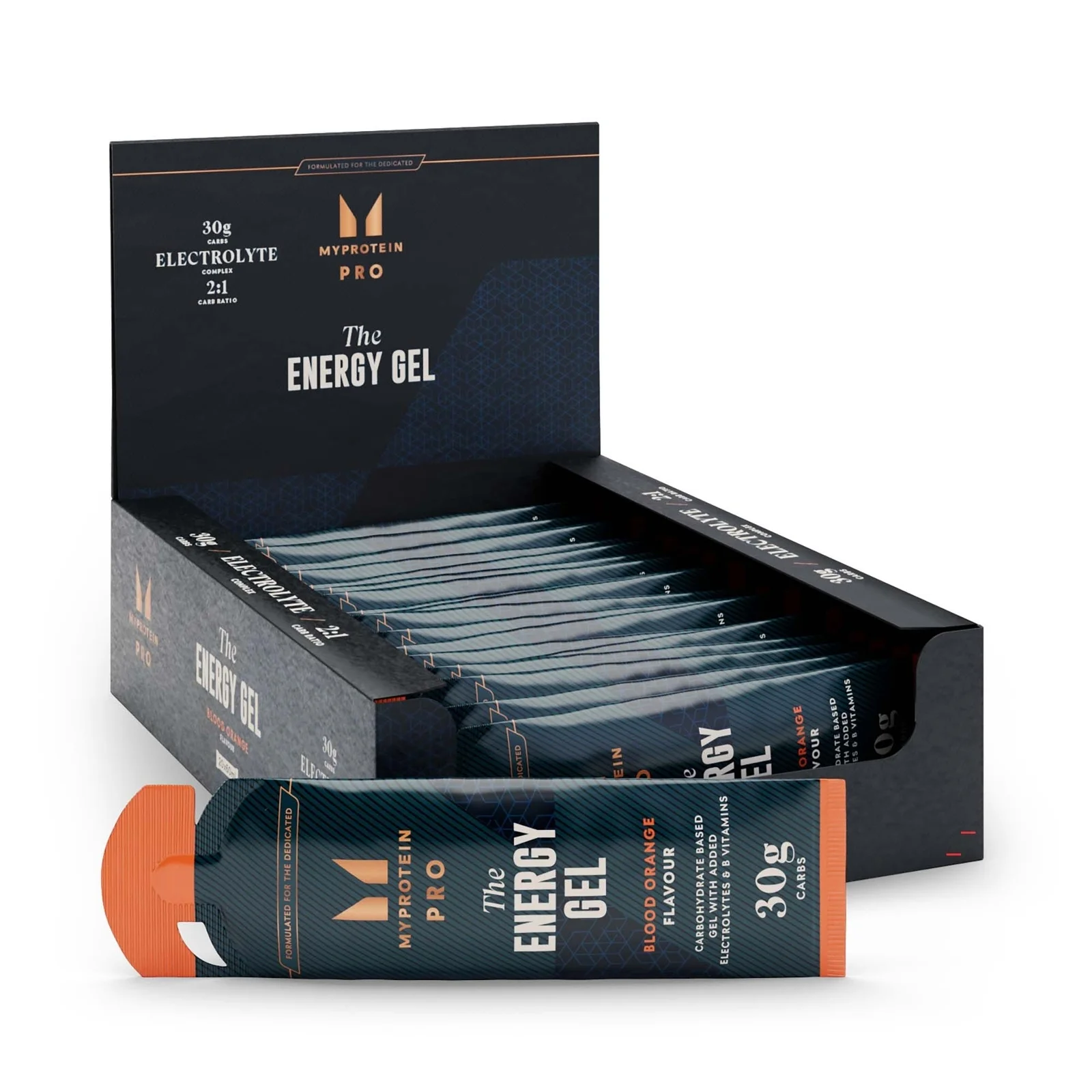 THE Energy Gel | Carbohydrate & Electrolyte Gel - 20 x 70g - Blood Orange Image 1