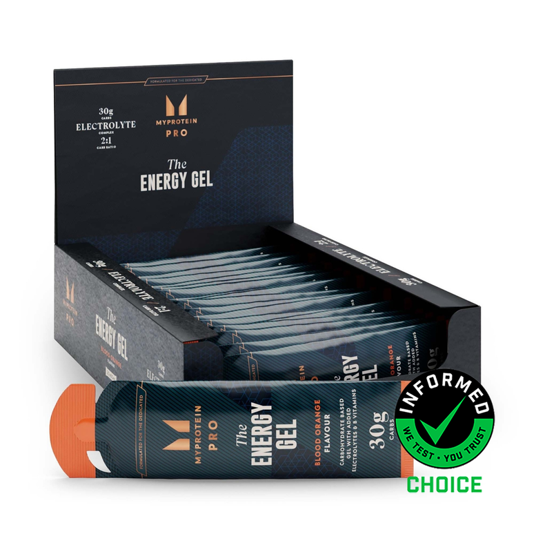THE Energy Gel | Carbohydrate & Electrolyte Gel - 20 x 70g - Blood Orange