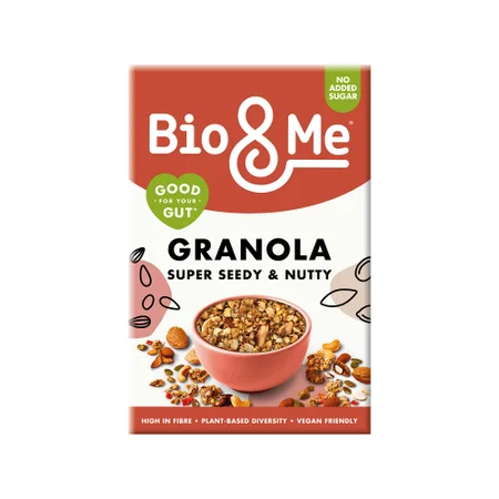 Bio&Me Granola, Super Seedy & Nutty, 360g