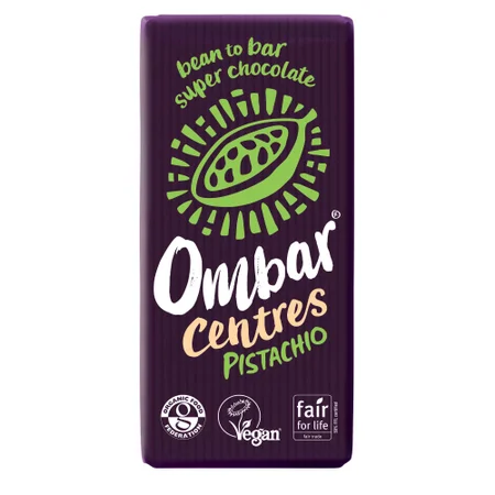 Ombar Centres Pistachio Chocolate Bar 70g