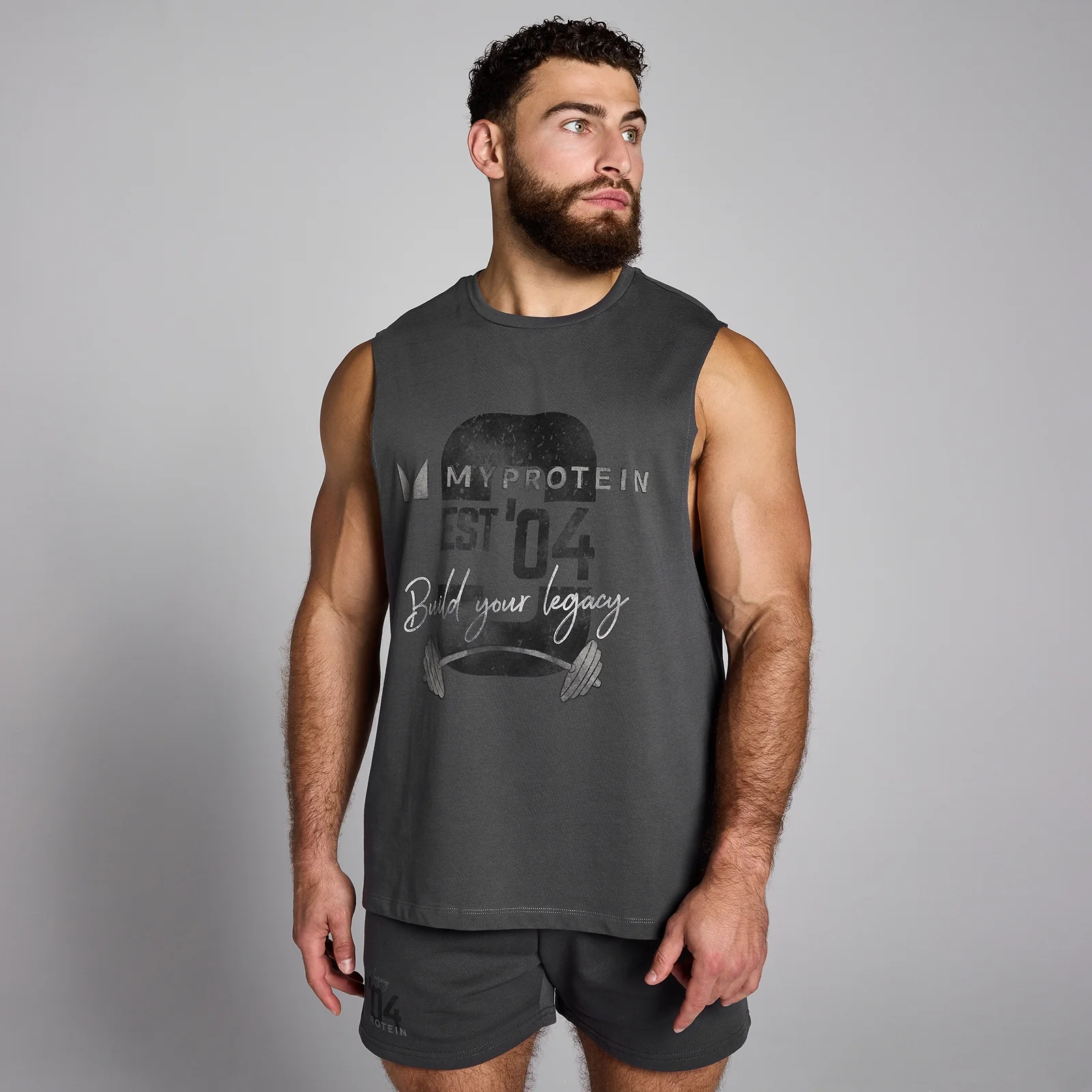 MP Men's Origin Graphic Vest - Washed Grey - XS Image 1